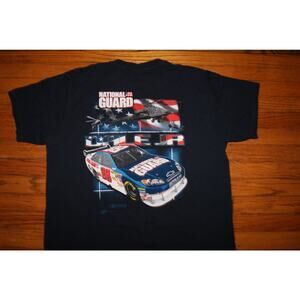 Dale Earnhardt Jr. #88 NASCAR 2008 Daytona 500 T Shirt National Guard Mens L